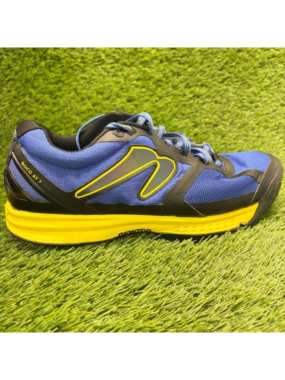 Newton Boco AT 7 Mens Size 11 Blue Black Yellow Athletic Running Shoes Sneakers